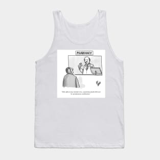 Classic Pharmaceutical Drug Cartoon Tank Top